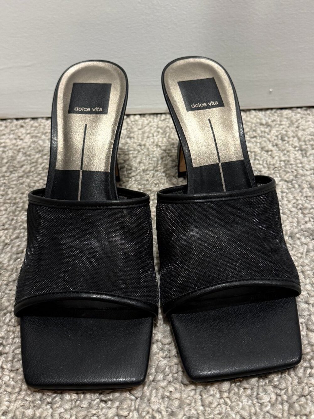 Dolce Vita Mesh Sandals with Block Heel